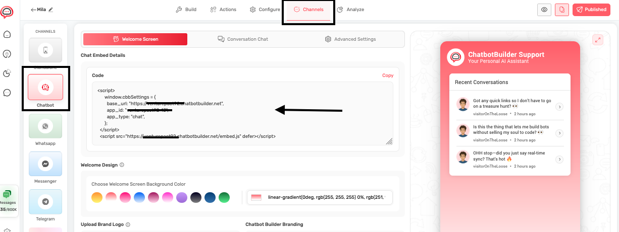 A Step-by-Step Guide to Embedding and Personalizing Your Bot