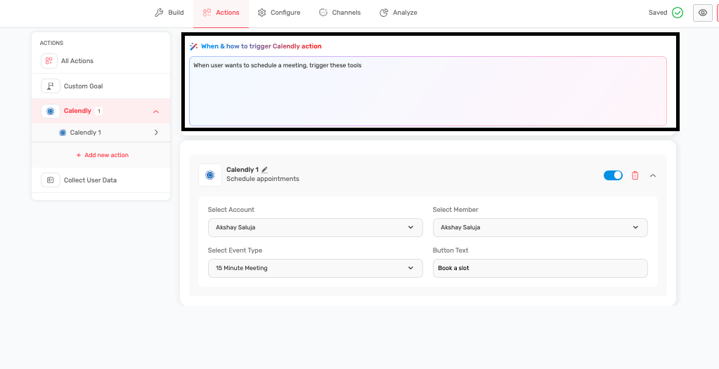 ChatbotBuilder chatbot customization settings