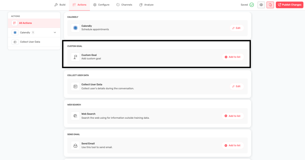 ChatbotBuilder conversation flow setup