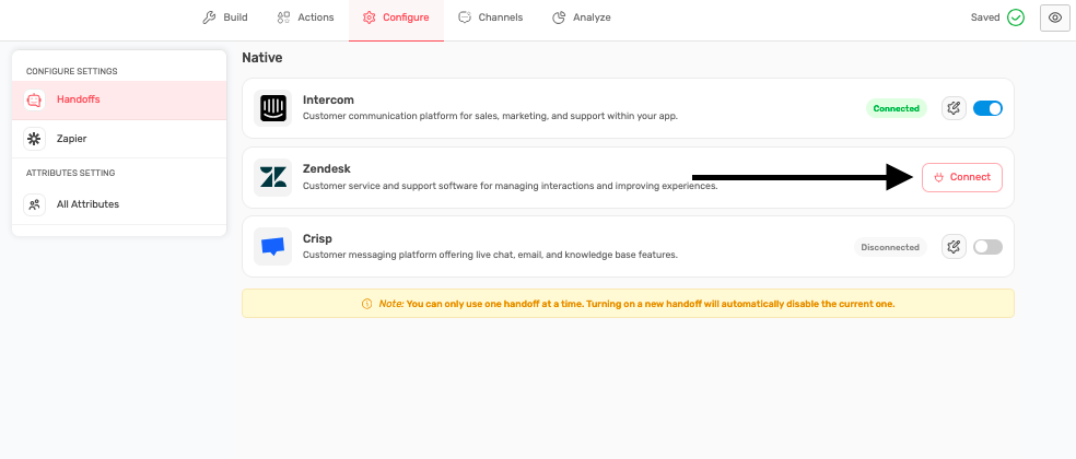 AI chatbot customer support panel