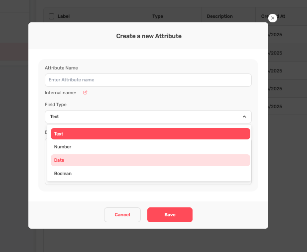 Create New Attributes